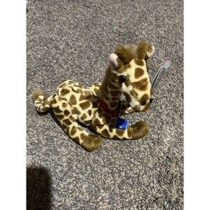 Vintage Coca Cola International GIRAFFE Beanie Plush Toy